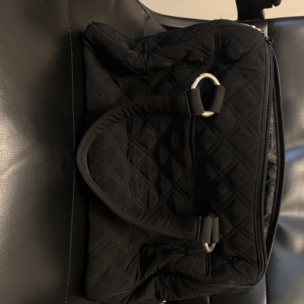 Quilted Black Vera Bradley Handbag - Picture 4 of 4